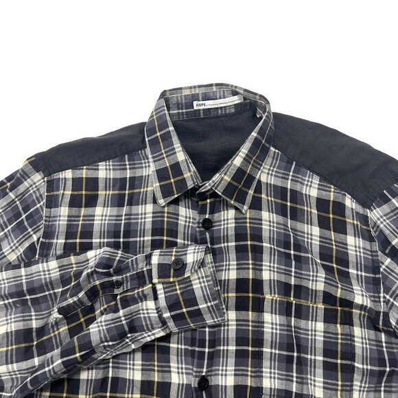 Hope by Ringstrand Soderberg Button Up Shirt Mens 48 Large Blue Gray Plaid L/S - Picture 6 of 9